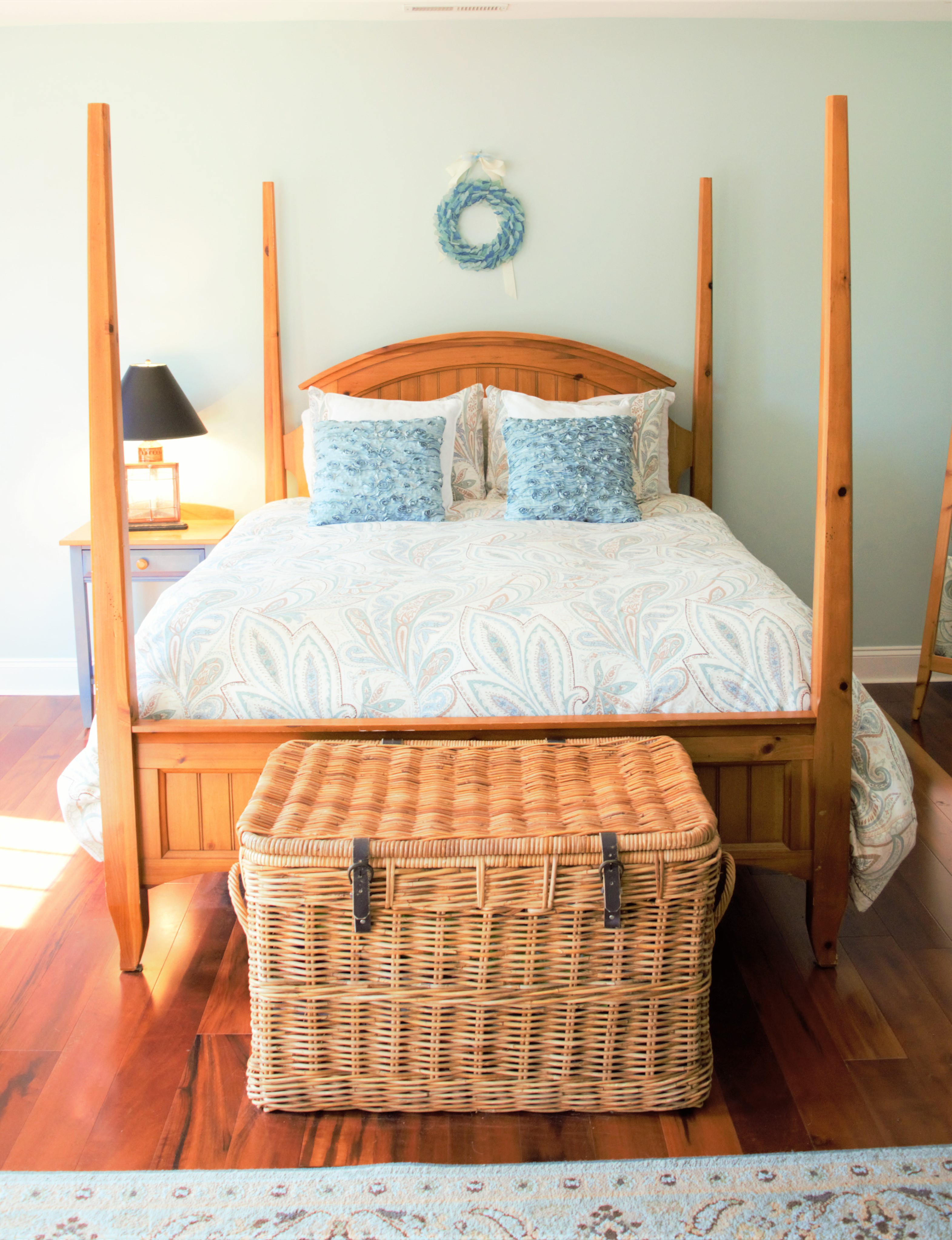 Nautical Bedroom with colonial furnishings; Fairfax County, VA