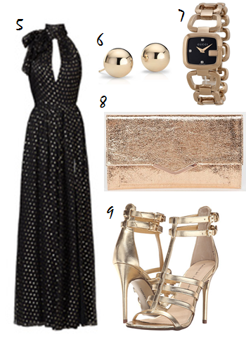 black-and-gold-polka-dot
