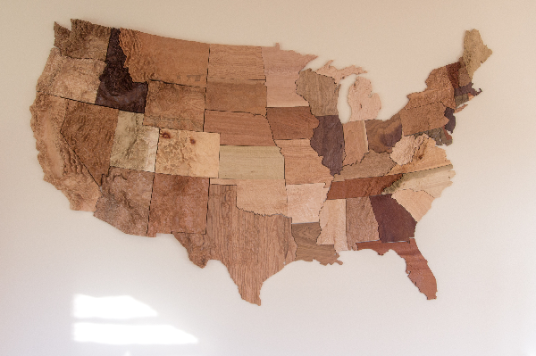 wood usa state map